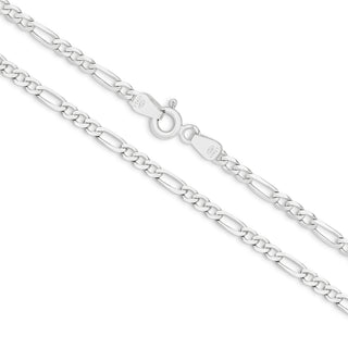 Gold Figaro Link Chain Necklace 45cm