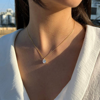 Oval 1.70ct F/VS1 Lab Grown Diamond Necklace 42cm