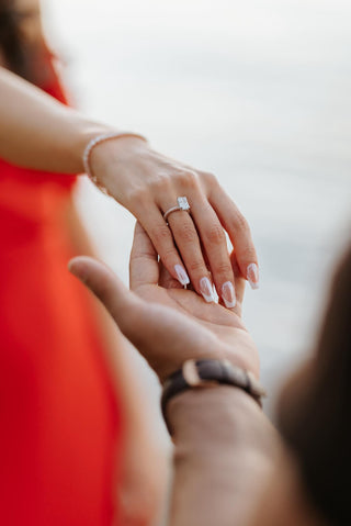 Clara 2 Tone Engagement Ring