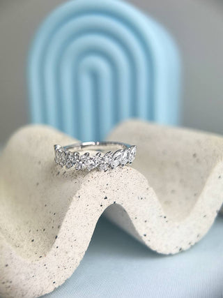 Hazel Half Eternity Band (Ready to Ship)
